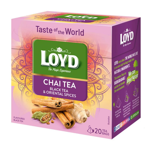 Arbata LOYD Chai Tea 20x1,8g-Juodoji arbata-Arbata