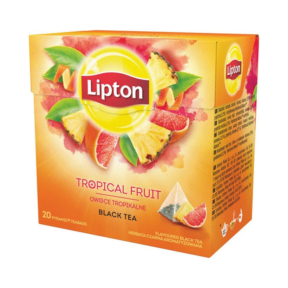 Juodoji arbata, LIPTON, su tropiniais vaisiais, 20 vnt-Juodoji arbata-Arbata
