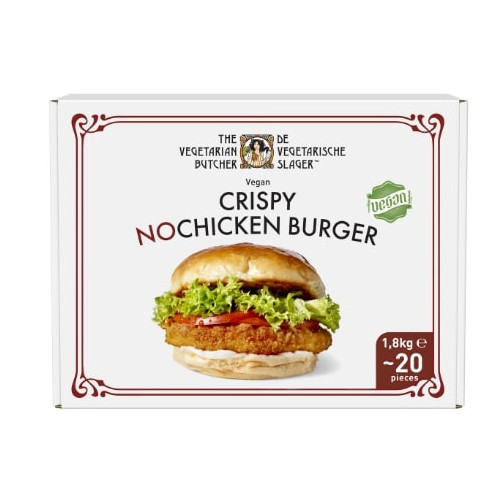 Šaldyti veganiški paplotėliaiTHE VEGETARIAN BUTCHER Nochicken burger, 1,8 kg-Veganiški