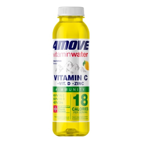 Vitamininis vanduo 4MOVE VITAMIN WATER VITAMIN C +VIT. D+ZINK, 0,556 l PET-Izotoniniai