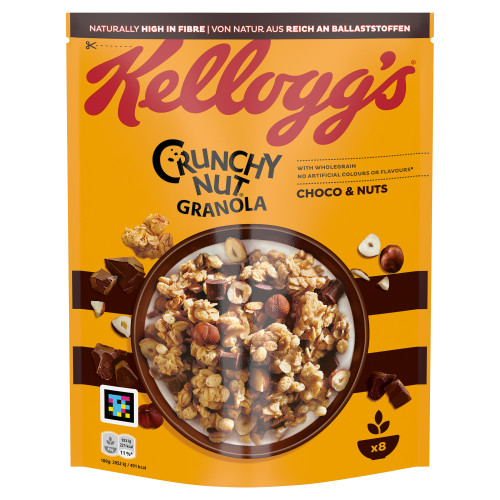 Dribsniai KELLOGG'S Crunchy Nut Granola Choco, 380 g-Dribsniai-Bakalėja