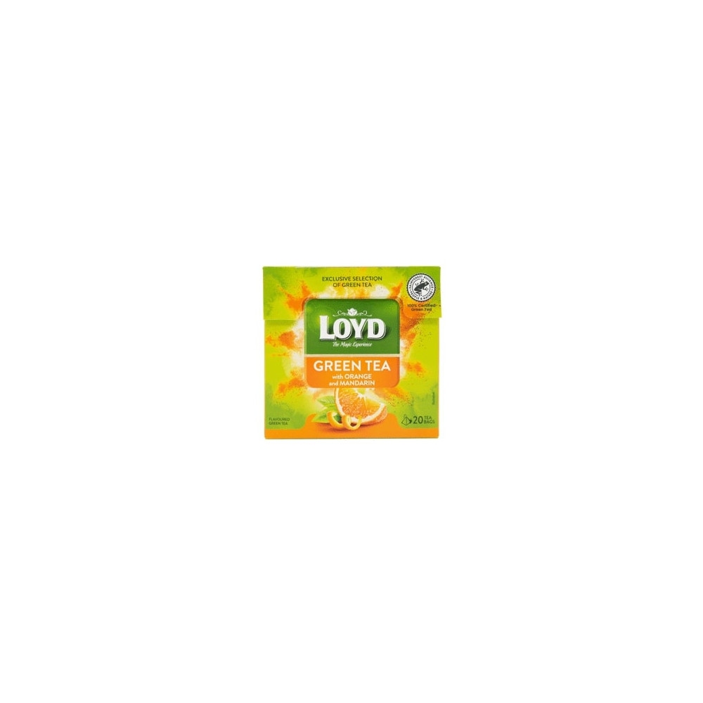Žalioji arbata LOYD Green Orange&Mandarine, 20 x 1.5g-Žalioji arbata-Arbata