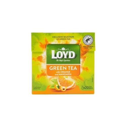 Žalioji arbata LOYD Green Orange&Mandarine, 20 x 1.5g-Žalioji arbata-Arbata