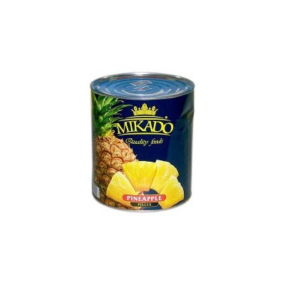 Ananasų gabaliukai MIKADO, sirupe, 3,05 kg / 1,84 kg-Konservuoti vaisiai ir uogos-Bakalėja