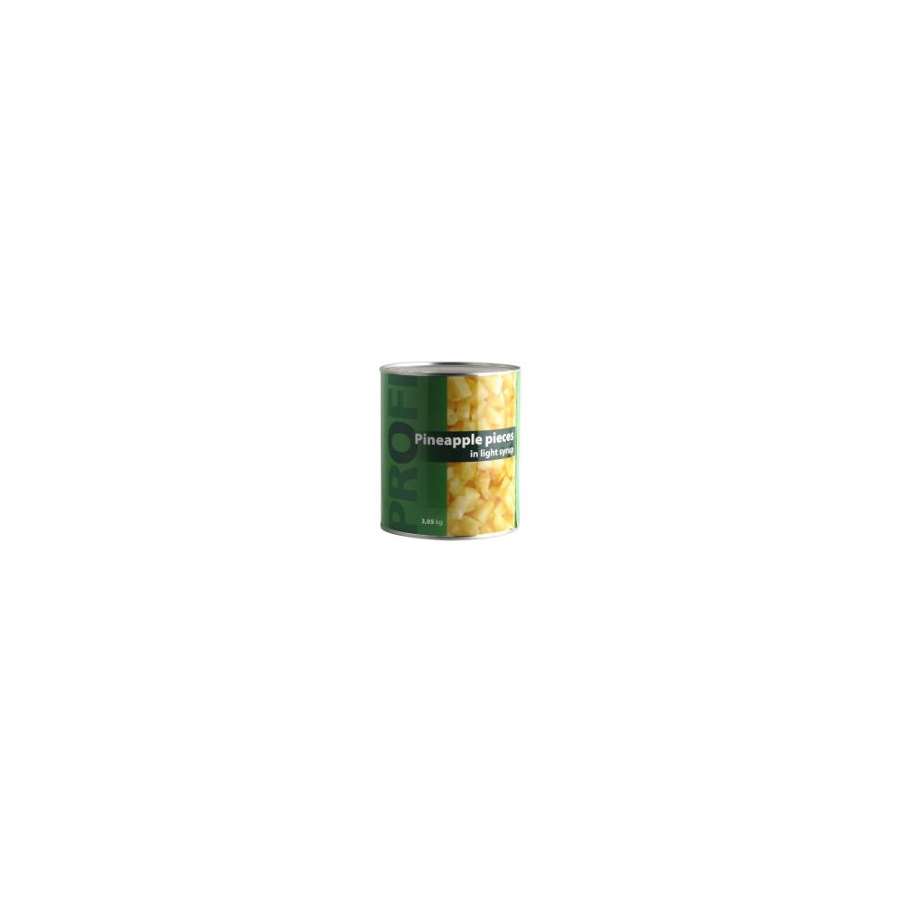 Ananasų gabaliukai PROFI, sirupe, 3,06 kg /1,84 kg-Konservuotos daržovės-Bakalėja