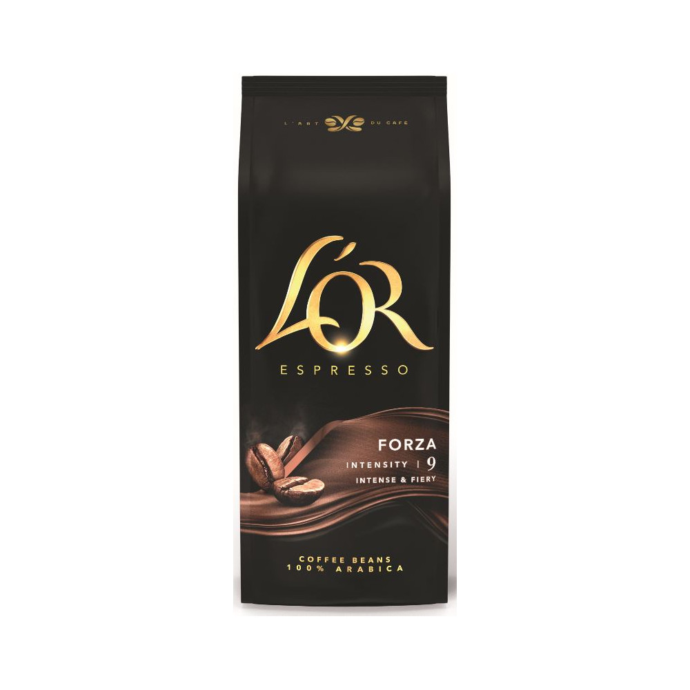 Kavos pupelės L'OR Forza, 1kg New-Kavos pupelės-Kava, kakava
