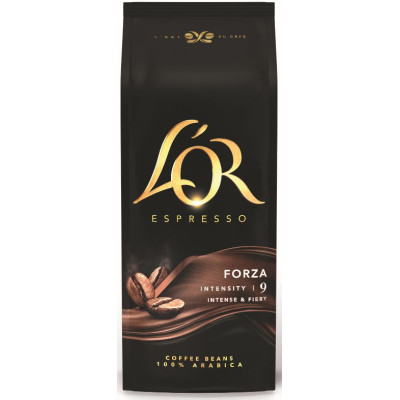 Kavos pupelės L'OR Forza, 1kg New-Kavos pupelės-Kava, kakava