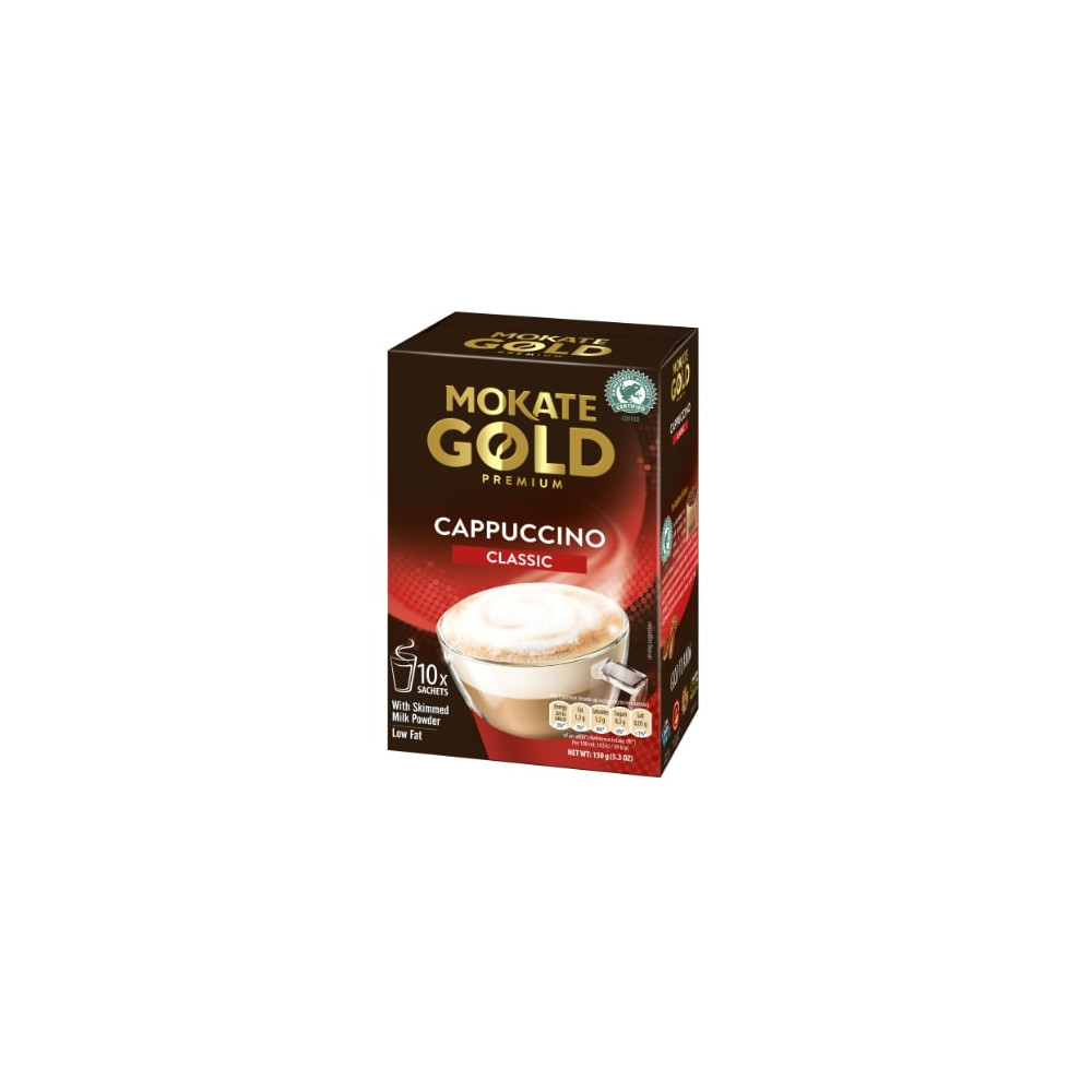 Kavos gėrimas MOKATE Gold Premium Cappuccino Classic, 10 x 14g-Tirpi kava-Kava, kakava