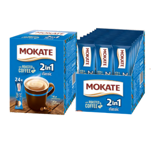 Kavos gėrimas MOKATE 2in1 Classic, 24 x 14g-Tirpi kava-Kava, kakava