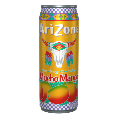 Gaivusis gėrimas ARIZONA Mucho Mango, mangų skonio, 500 ml D-Šaltoji arbata-Nealkoholiniai