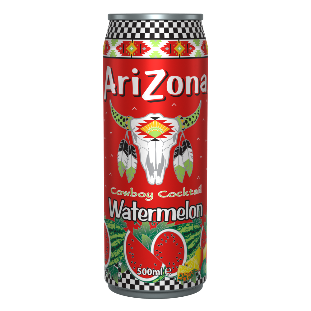 Gaivusis gėrimas ARIZONA Watermelon, arbūzų skonio, 500 ml D-Šaltoji arbata-Nealkoholiniai