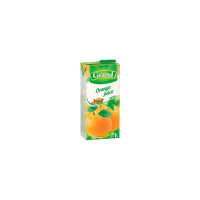 Apelsinų sultys GRAND, 100%, 1 l-Sultys, nektarai, sulčių gėrimai-Nealkoholiniai gėrimai