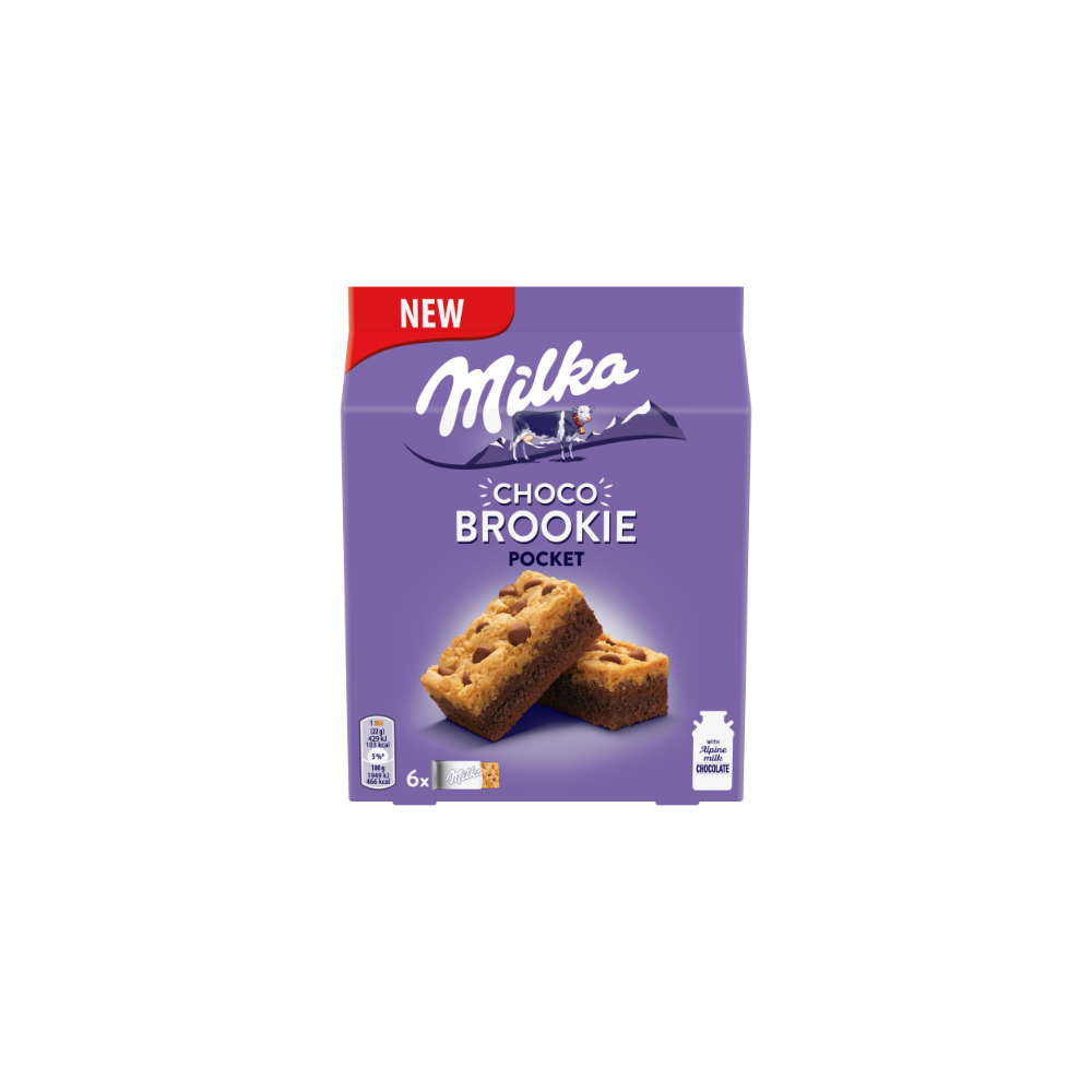 Pyragaičiai MILKA Choco Brookie Pocket, 6vnt., 132 g-Sausainiai-Saldumynai