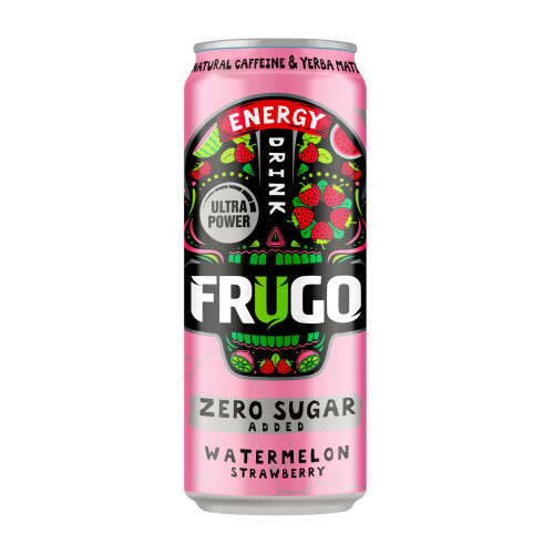 Energinis gėrimas FRUGO Watermelon & Strawberry, 330 ml-Energiniai gėrimai-Nealkoholiniai