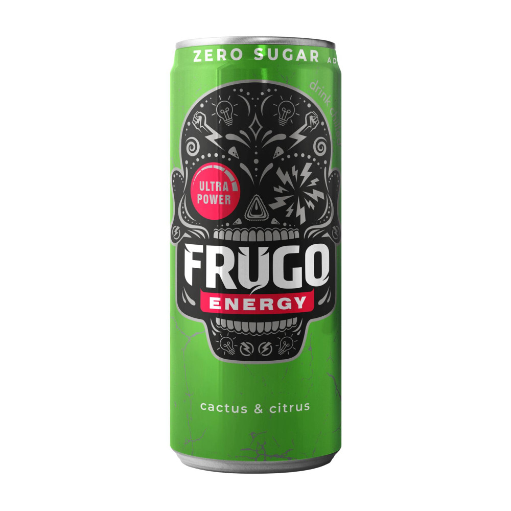 Energinis gėrimas FRUGO Cactus, Lulo & Citrus, 330 ml-Energiniai gėrimai-Nealkoholiniai gėrimai