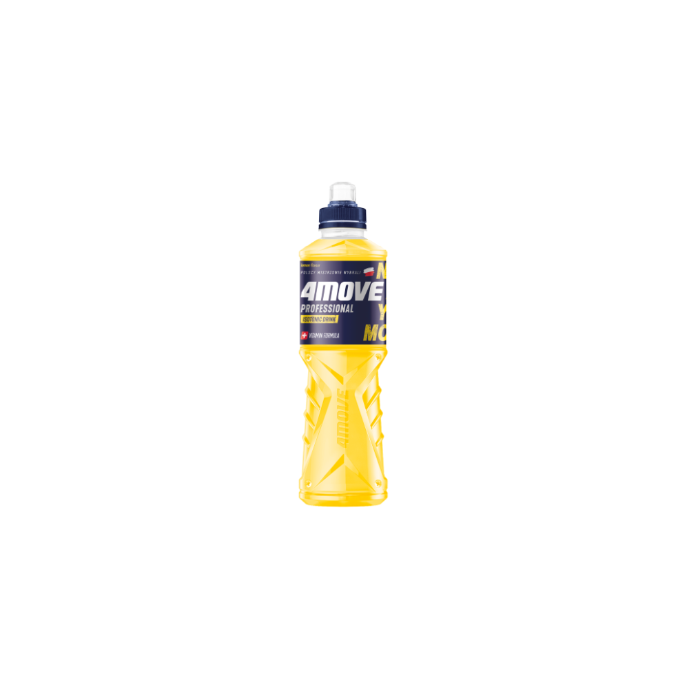 Izotoninis gėrimas 4 MOVE, citrinų skonio, 750 ml D-Izotoniniai gėrimai-Nealkoholiniai gėrimai