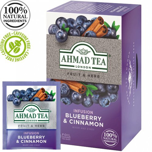 Ahmad Tea Natūrali arbata ''Blueberry & Cinnamon''-Vaisinė arbata-Arbata