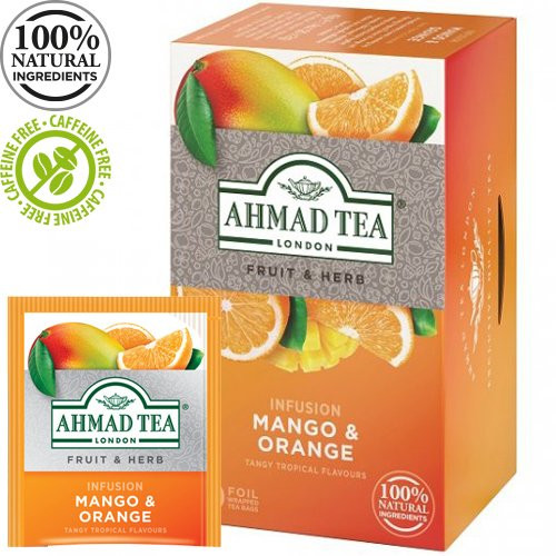 Ahmad Tea Natūrali arbata ''Mango & Orange''-Žolelių arbata-Arbata