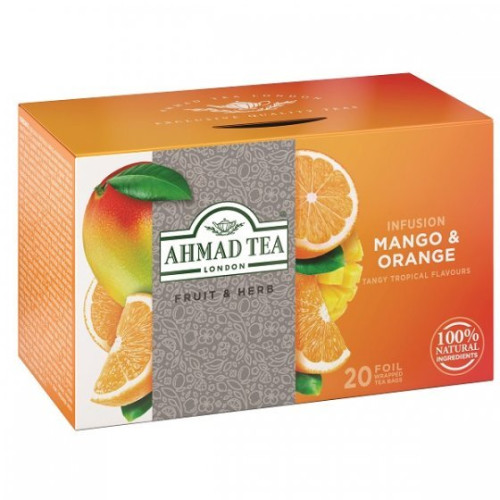 Ahmad Tea Natūrali arbata ''Mango & Orange''-Žolelių arbata-Arbata