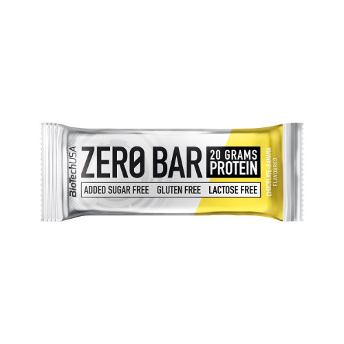 Baltyminis batonėlis BioTechUSA Zero Bar, šokoladinis, su bananais, 50 g-Šokoladiniai