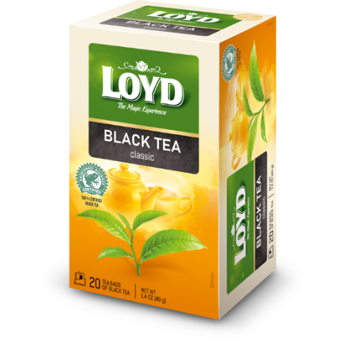 Juodoji arbata LOYD, maišeliuose, 20 x 2g-Juodoji arbata-Arbata