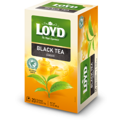 Juodoji arbata LOYD, maišeliuose, 20 x 2g-Juodoji arbata-Arbata
