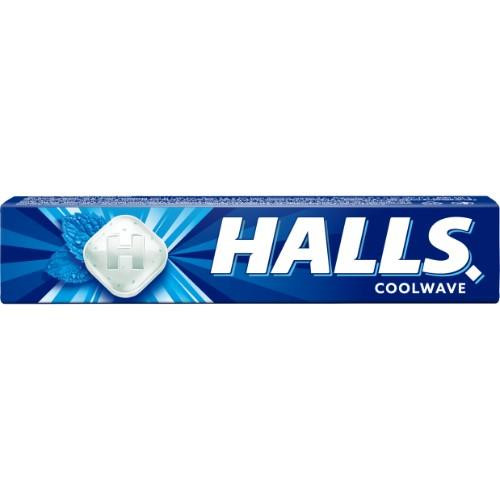 Ledinukai HALLS Coolwave, 33,5 g-Kramtomoji guma ir pastilės-Saldumynai
