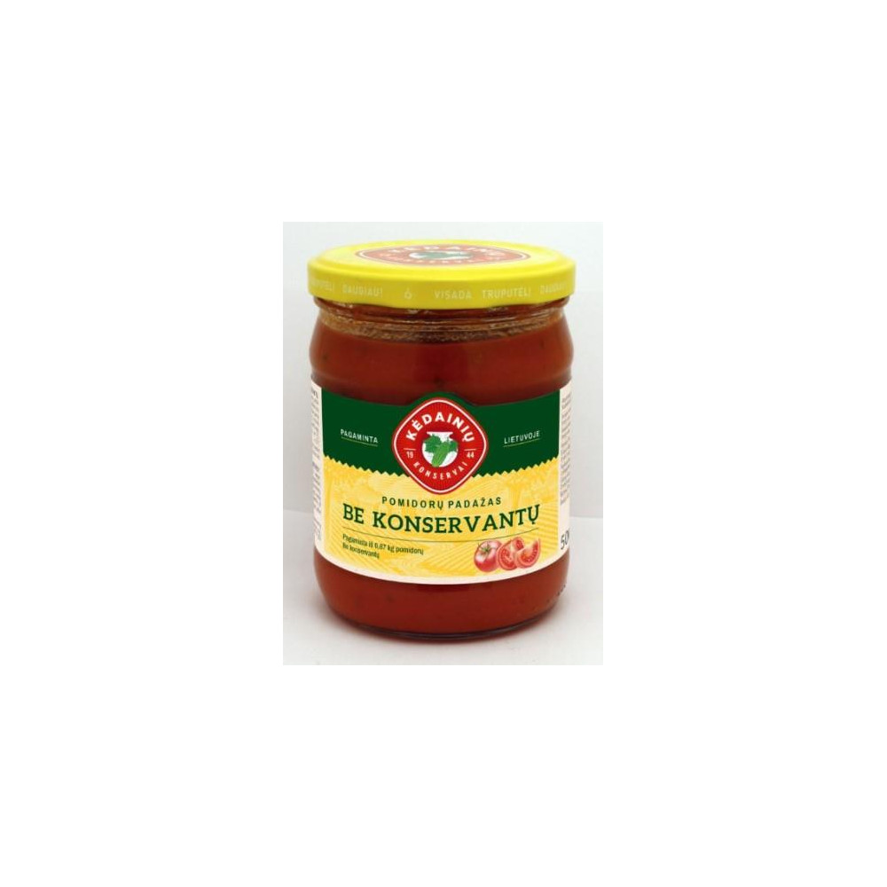 Pomidorų padažas KĖDAINIŲ be konservantų, 0.5/500g-Padažai-Bakalėja
