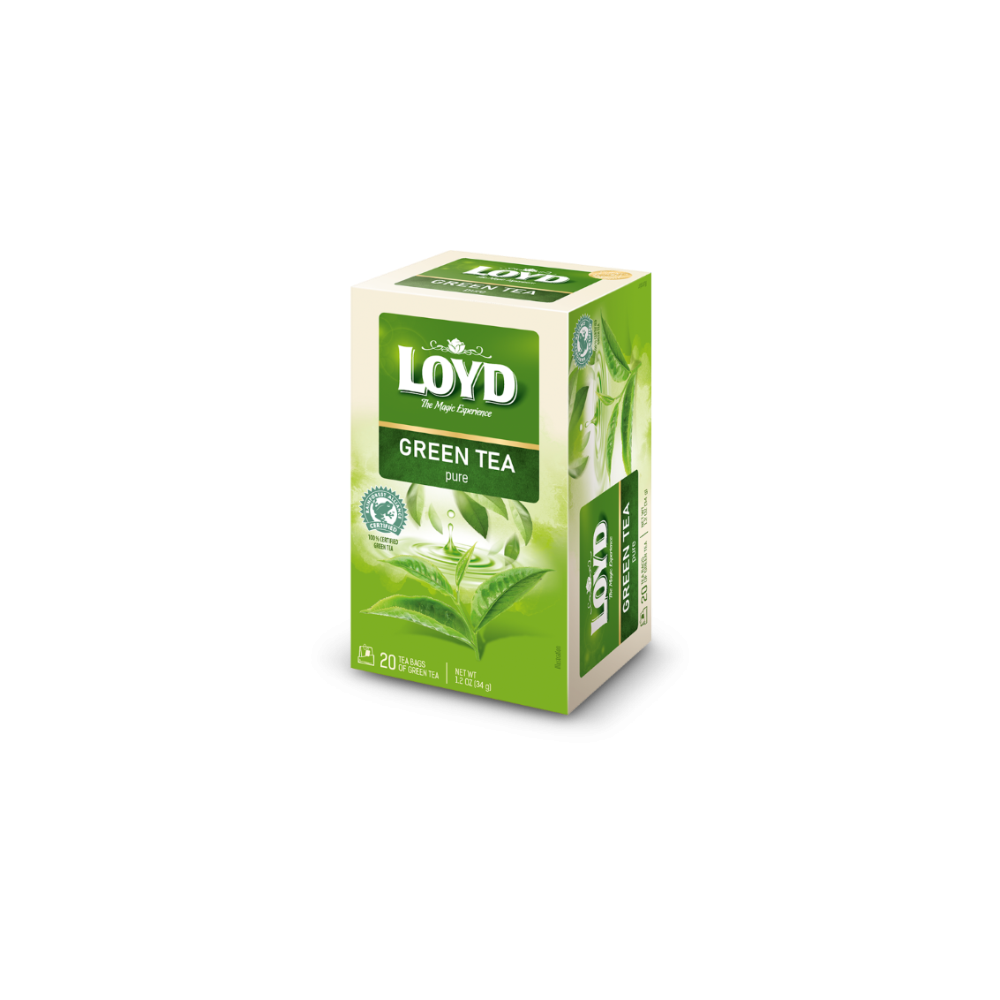 Žalioji arbata LOYD Green Pure, 20 x 1.7g-Žalioji arbata-Arbata