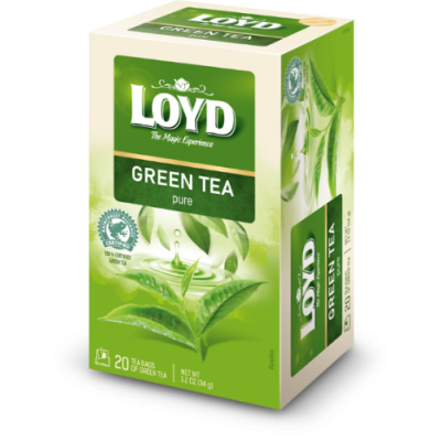 Žalioji arbata LOYD Green Pure, 20 x 1.7g-Žalioji arbata-Arbata