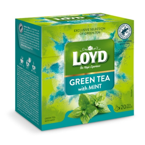 Žalioji arbata LOYD Green Mint, 20 x 1.5g-Žalioji arbata-Arbata