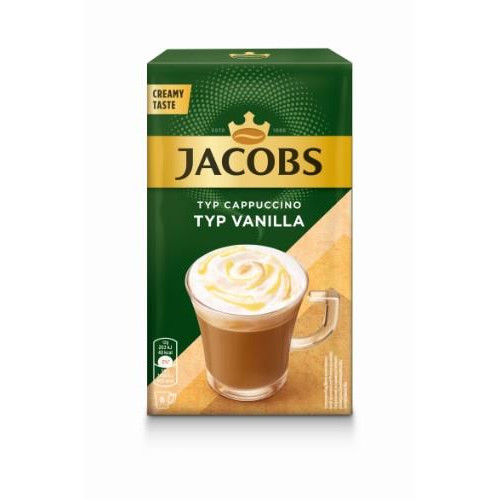 Kavos gėrimas JACOBS Cappuccino Vanilla, 96 g-Tirpi kava-Kava, kakava