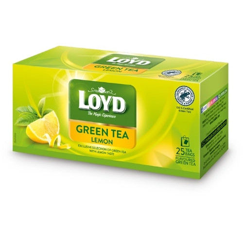 Žalioji arbata LOYD, citrinų skonio, 25 x 1,5 g-Žalioji arbata-Arbata