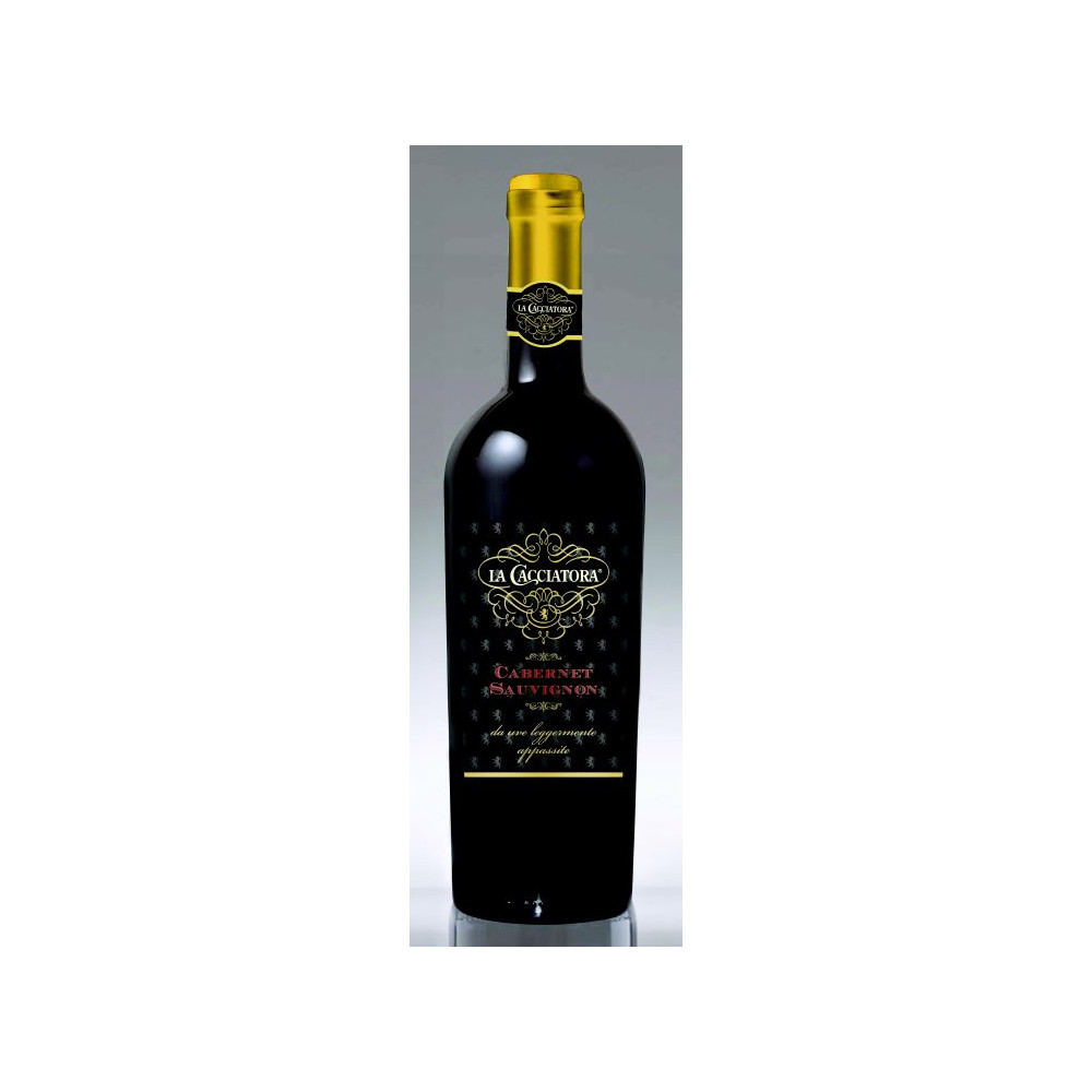 Vynas LA CACCIATORA Cabernet Sauvignon, appassite, raudonasis, sausas, 14%, 0.75 l-Sultys