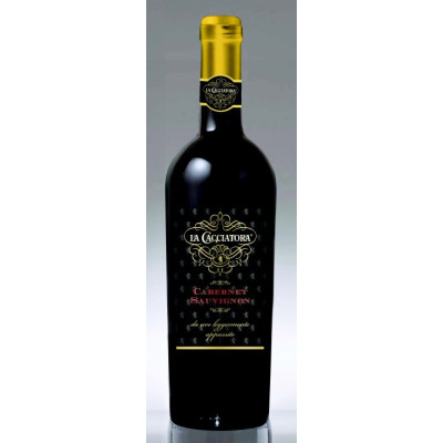 Vynas LA CACCIATORA Cabernet Sauvignon, appassite, raudonasis, sausas, 14%, 0.75 l-Sultys