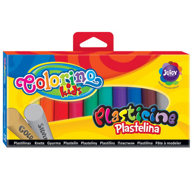 Plastilinas COLORINO, 12 spalvų-Lipdymo masės-Lipdymo priemonės