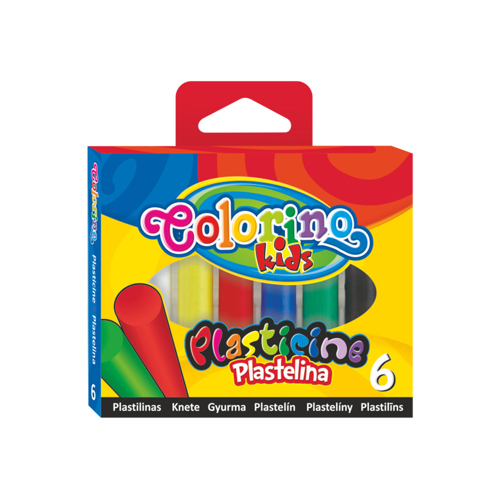 Plastilinas 6 spalvų-Lipdymo masės-Lipdymo priemonės