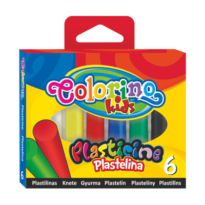 Plastilinas 6 spalvų-Lipdymo masės-Lipdymo priemonės