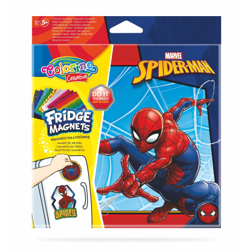 Magnetai COLORINO Marvel Spider-Man, 4 vnt.-Smulkmenos-Ugdymo ir kūrybos priemonės