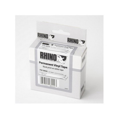 Vinilinė juostelė RHINO 12MMx5.5M, BALTA-Etikečių spausdintuvai, priedai-Spausdintuvai