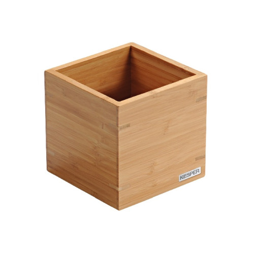 Dėžutė, bambukas, 13 x 13 cm, H 13 cm, vnt-Lėkštės, dubenėliai-Indai, stalo įrankiai, reikmenys