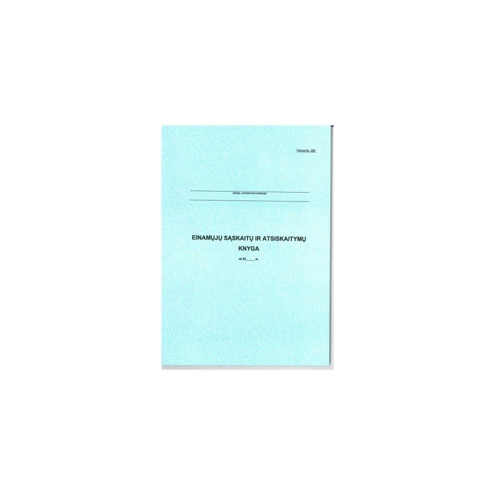 Einamų sąskaitų ir atsiskaitymų knyga 292, A4 (48) 0720-060-Kiti-Popierius ir popieriaus