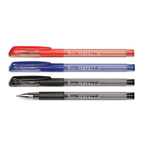 Gelinis rašiklis Perfect Forpus, 0.5 mm, raudonas-Rašikliai-Rašymo priemonės