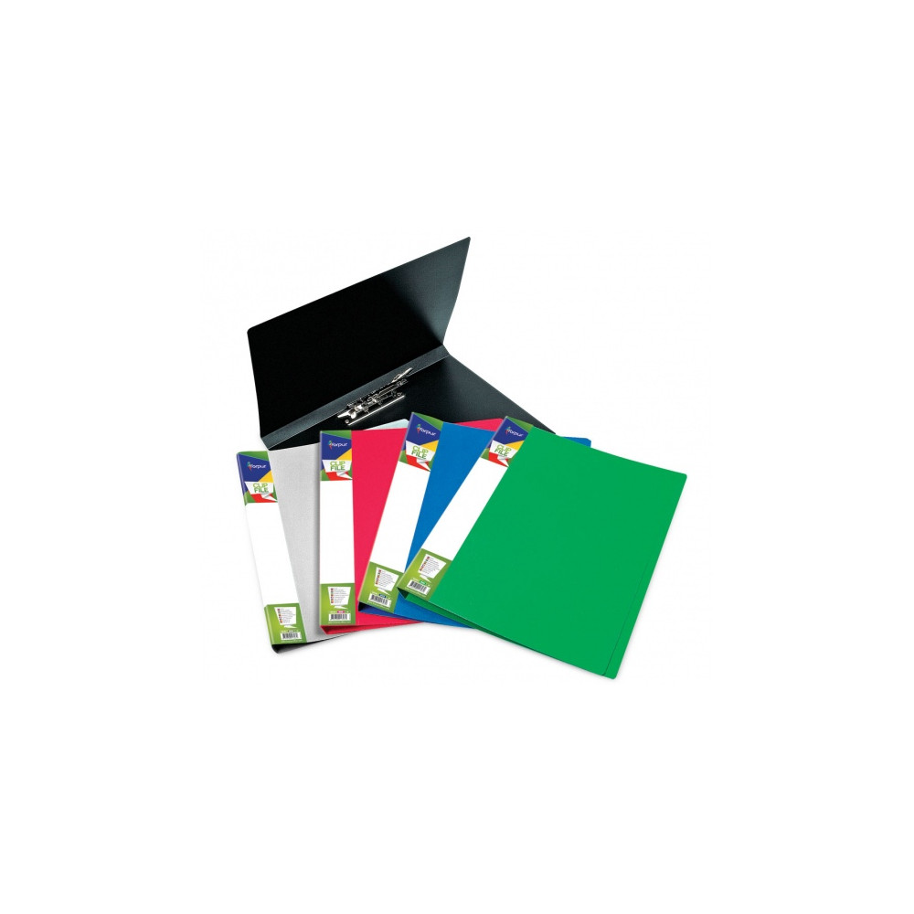 Aplankas su prispaudikliu Forpus Premier, A4, plastikinis, žalias-Neoriginalios spausdintuvų