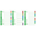 Skiriamieji lapai Forpus, A4, 1-20 spalvos, plastikiniai-Skiriamieji lapai-Dokumentų laikymo