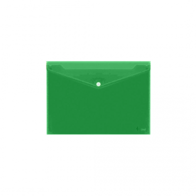 Aplankas-vokelis su spaude Forpus, A4, plastikinis, žalias, skaidrus 0820-006-Aplankai ir