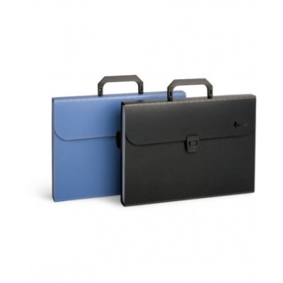 Aplankas-portfelis, kartoteka Forpus, A4, juodas, 12+1 skyrių 0822-005-Verslo krepšiai ir