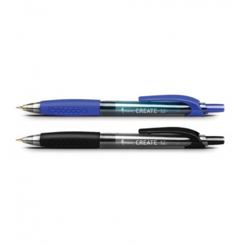 Gelinis rašiklis automatinis Forpus Create, 0.7mm, juodas-Rašikliai-Rašymo priemonės
