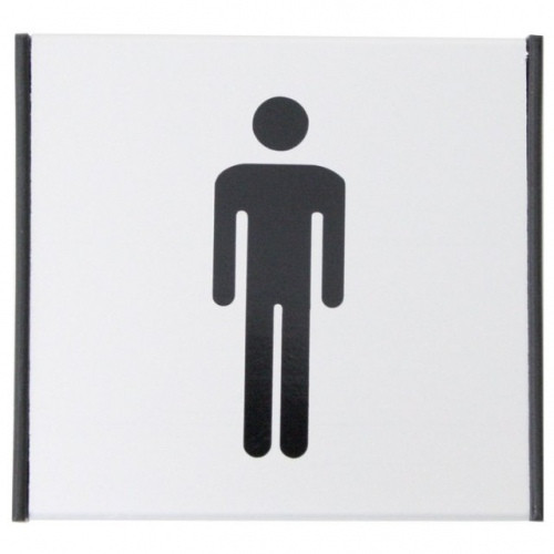 Informacinė lentelė 1.20 Vyrų tualetas, 93mm x 93mm 0616-119-Informaciniai