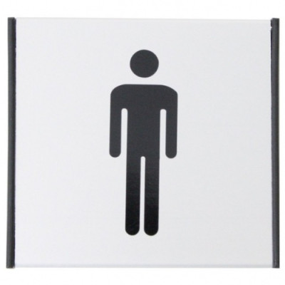 Informacinė lentelė 1.20 Vyrų tualetas, 93mm x 93mm 0616-119-Informaciniai